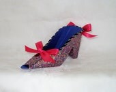 Paper Shoe Multi-Color Glitter High Heel Paper Shoe Gift Box Favor Box