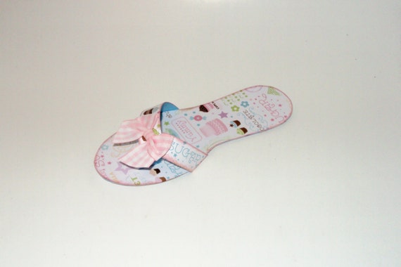 Paper Shoe Cupcake Flip Flop Shoe Original Design