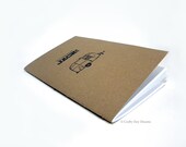 Travel Camping Jotter - Hit the Road Jack - Handmade Notebook / Sketchbook