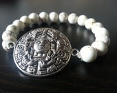 Mayan Calender Stone Bracelet