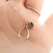Gold Wishbone Necklace, Initial Necklace, Gold Filled Personalized Necklace, Wishbone Charm, Everyday Necklace, Good Luck