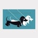 2 Dachshunds Pattern, Vintage Dachshund Pattern, Cross Stitch Pattern, Needlepoint, Dog Pattern, Dachshunds by NewYorkNeedleworks on Etsy