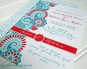 Wedding Invitations - Modern Paisley Collection