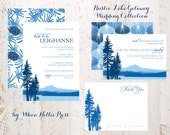 Wedding Invitations - Rustic Lake Getaway Collection
