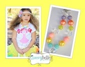 Spring-kly Girls Chunky Beaded Necklace Spring/Summer Colors