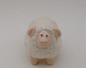 handmade ceramic sheep miniature