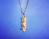 Vintage Night Owl Necklace