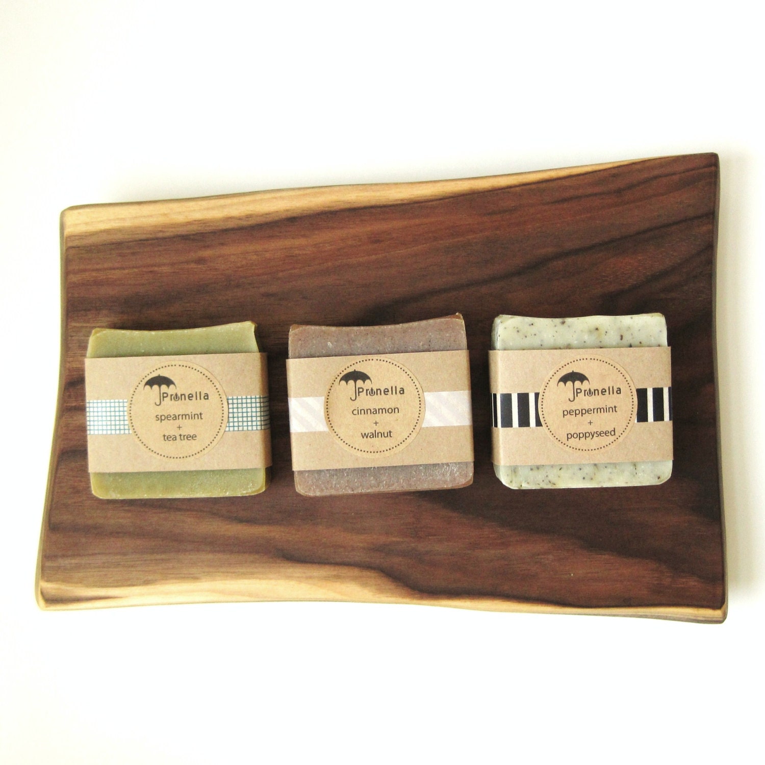 Dude Pack - 3 Pack of Soap for Men - Spearmint Tea Tree - Cinnamon Walnut - Peppermint Poppyseed - Vegan Soap made with Organic Ingredients