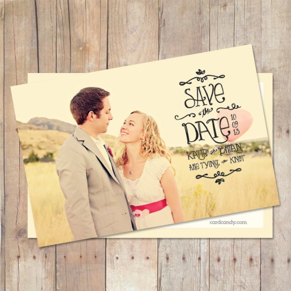Save The Date Card, Save The Date Postcard, Save The Date Magnet, Printable Card, Custom Colors, Photo