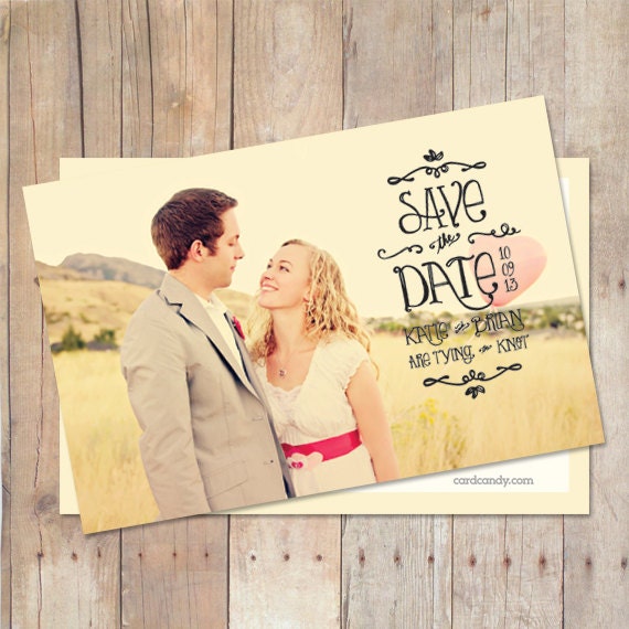 Save The Date Card, Save The Date Postcard, Save The Date Magnet, Printable Card, Custom Colors, Photo
