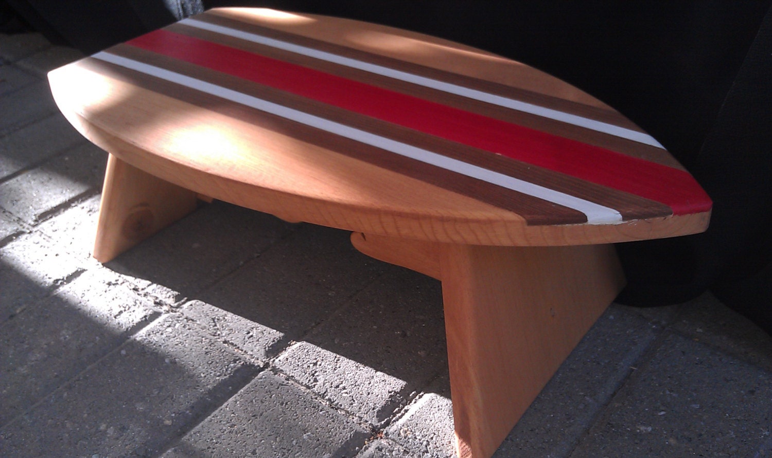 Custom Personalized Handmade Surfboard Step Stool
