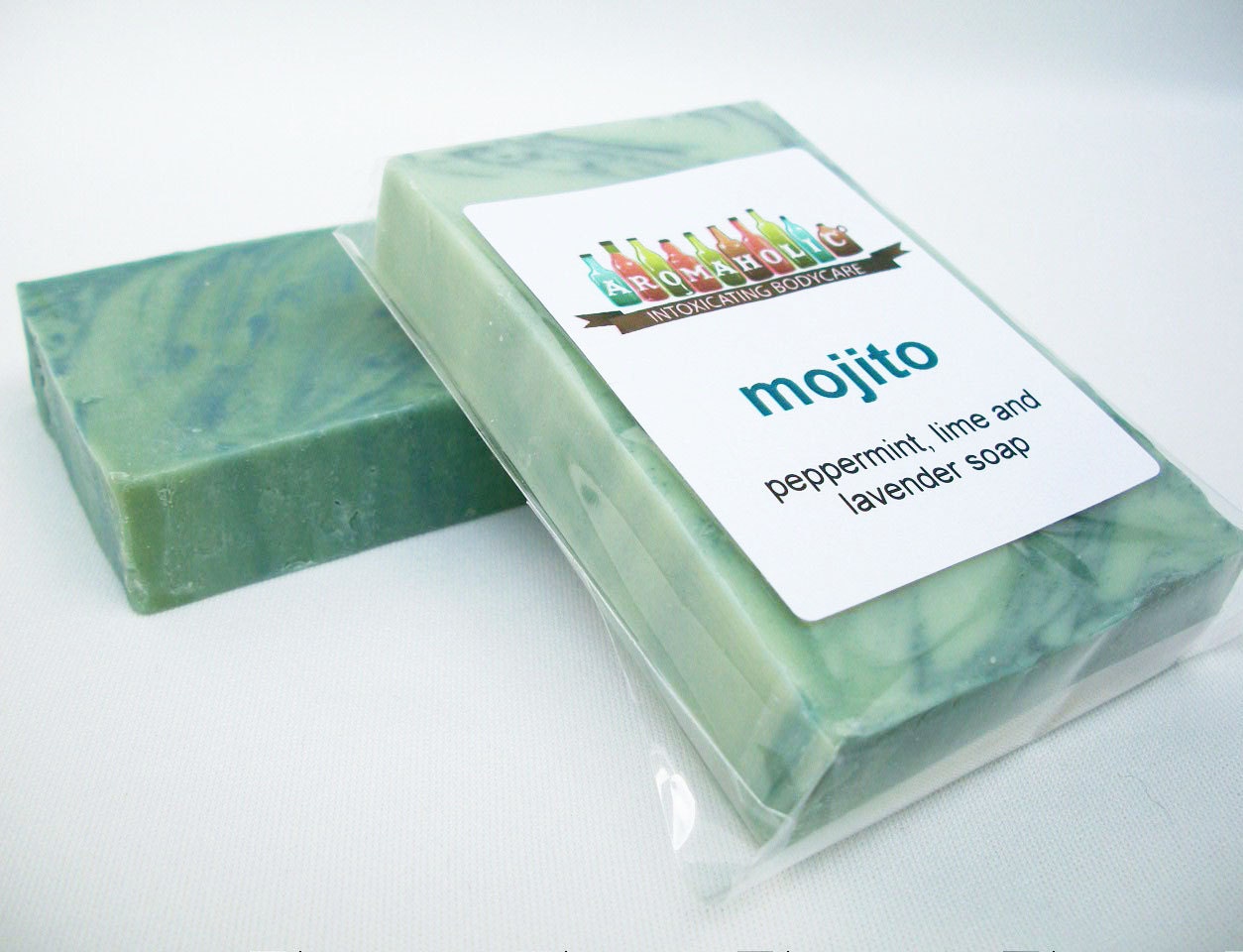 Mojito soap - peppermint lime handmade soap - Mojito scented soap from Aromaholic - cocktail scented soap