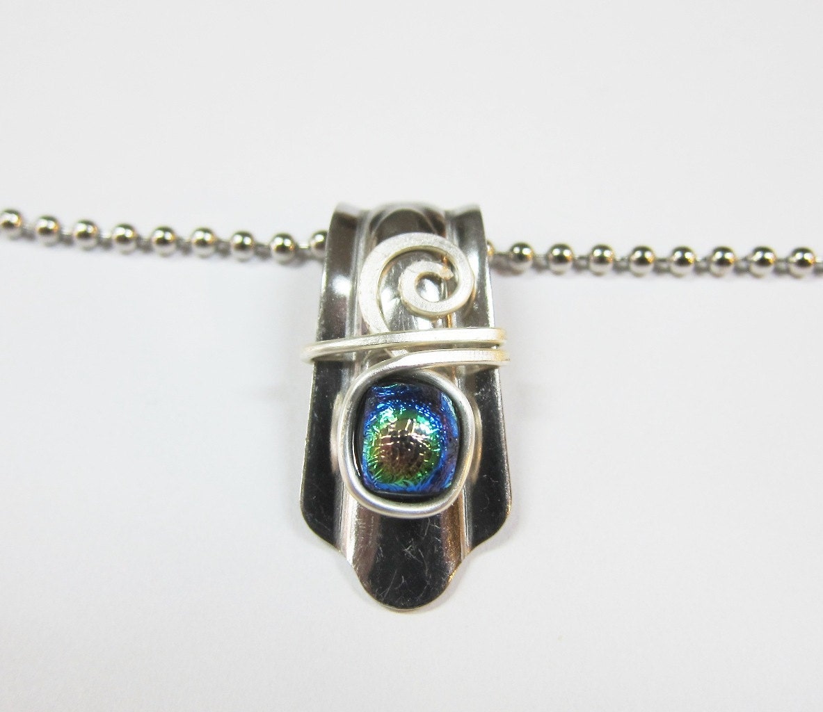 Wire Wrapped Spoon Pendant