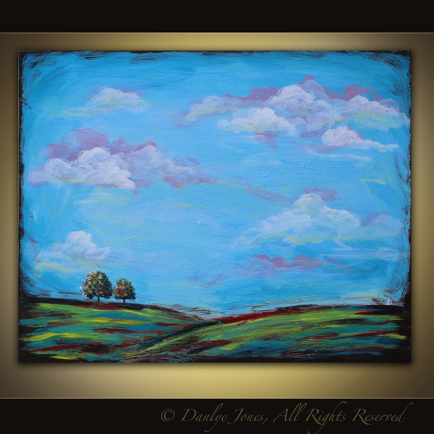 Landscape Painting original acrylic on canvas 20x16