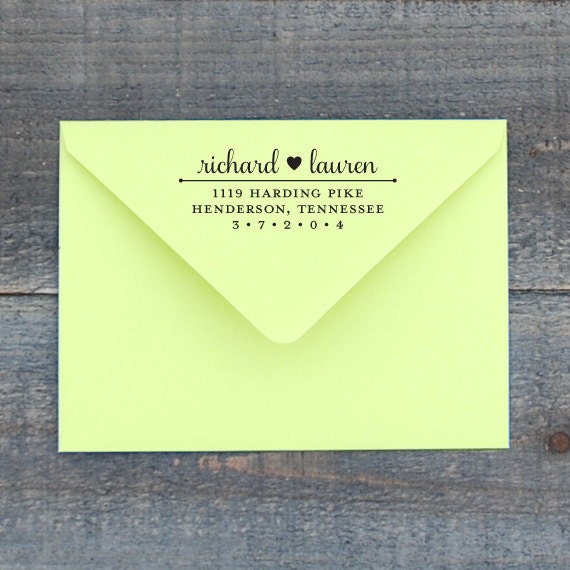 Samantha Return Address Stamp (Wooden Handle)