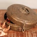 Vintage Indian Engraved Brass Chapati Bowl Box