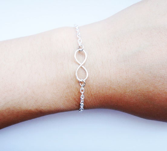 Silver Infinity Bracelet Dainty Bracelet