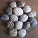 Felted wool pebbles for waldorf children or natural home decor, various colors, wholesale set of 15