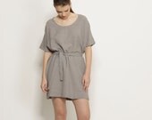 Grey Cocktail Dress mini dress, Formal Dress Bridesmaid gray