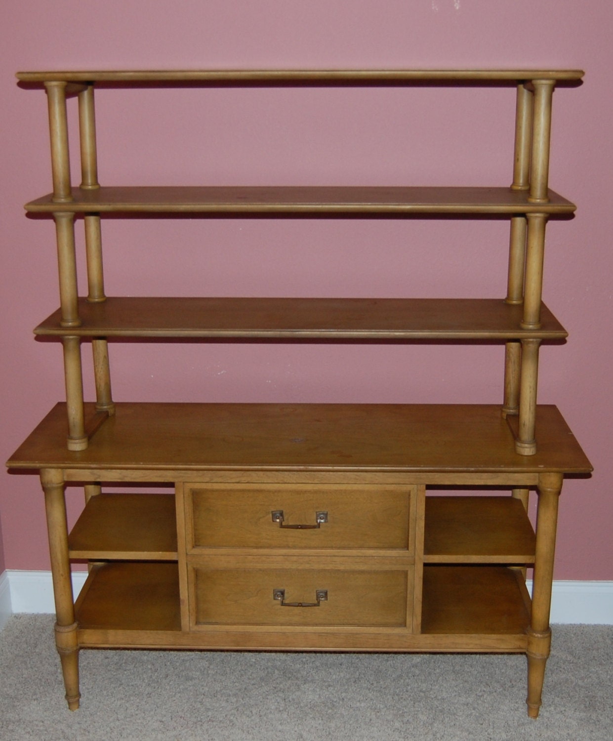1956 Drexel Sirocco Credenza and Hutch