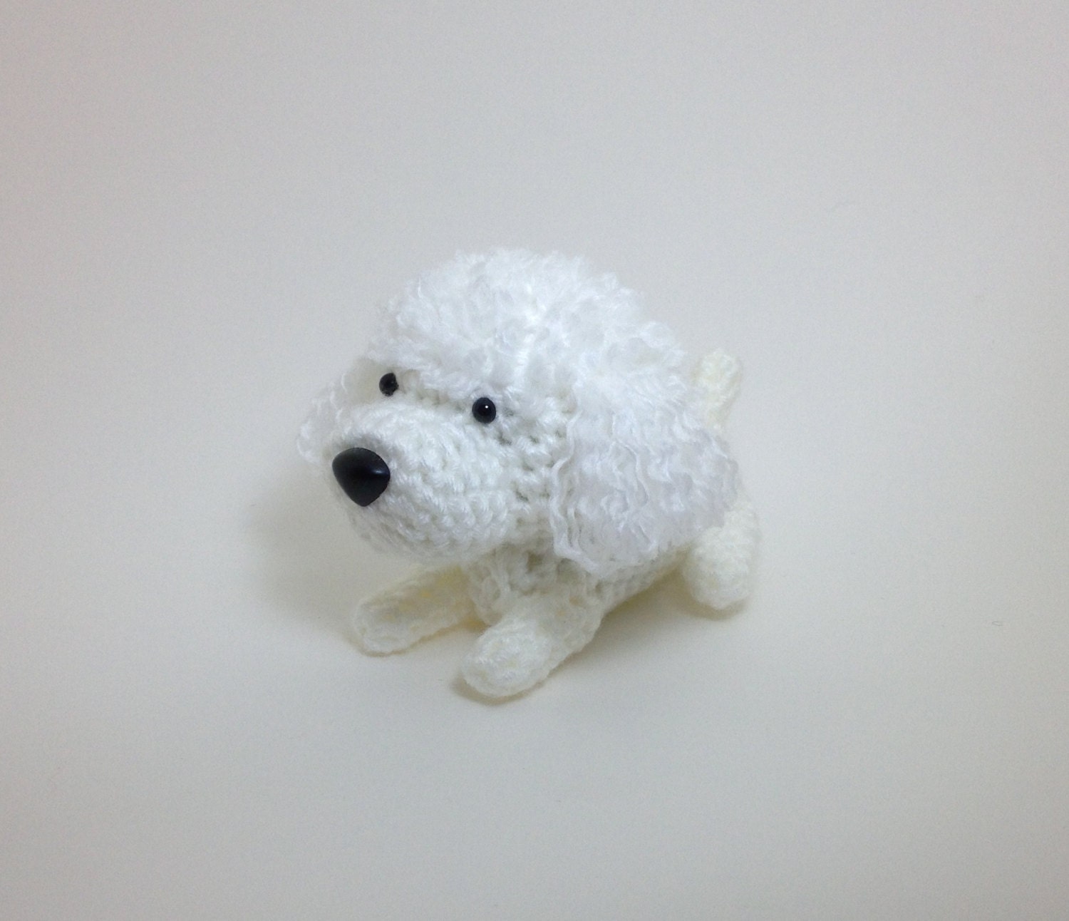 Poodle Crochet Dog Amigurumi Puppy Stuffed Animal Plush Doggie Doll / Made to Order