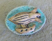 Aqua Stoneware Dirigible Pendant
