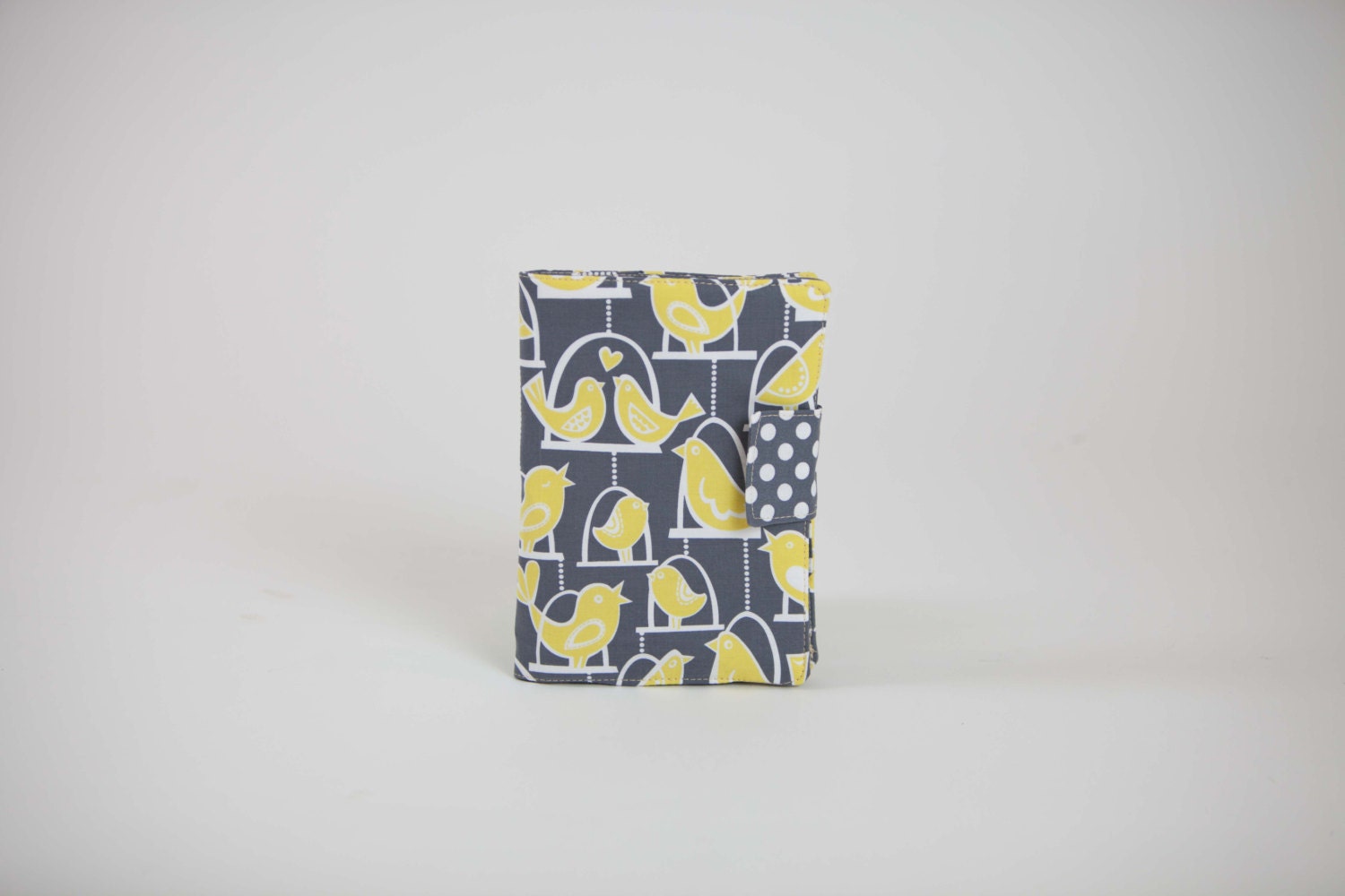 Kindle Fire cover, Kindle Fire case, Kindle Fire cozy Kindle Fire HD cover- Grey Yellow Bird Swing Michael Miller