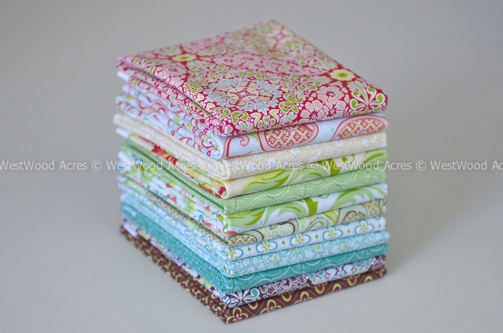 Bonjour Mon Ami 12 Fat Quarter Bundle by Amanda Murphy for Blend Fabrics COMPLETE