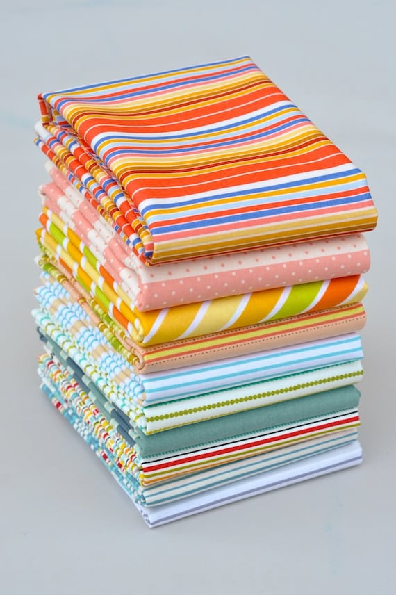 Stripes That Bind Bundle of 10 Fat Quarters