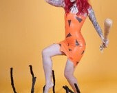 Bamm Bamm Rubble Flintstones Inspired Rubber Latex Dress