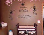 Vinyl wall decals baby nursery decals birds decals photo frames kids wall art  wall decor wall art- song of the birds