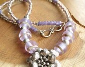 Hilltribe and lampwork Necklace by Mad Cat Designs - FHF Y3 - SRA - GBUK