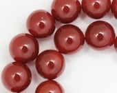 Carnelian Beads - 12mm Round - Full Strand