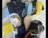 CLEARANCE Set of Chargers Car Seat Strap Covers and tag toy
