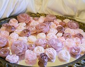 Reserved for Alicia, 70 Handmade Fabric Flowers similar to the ones pictured.