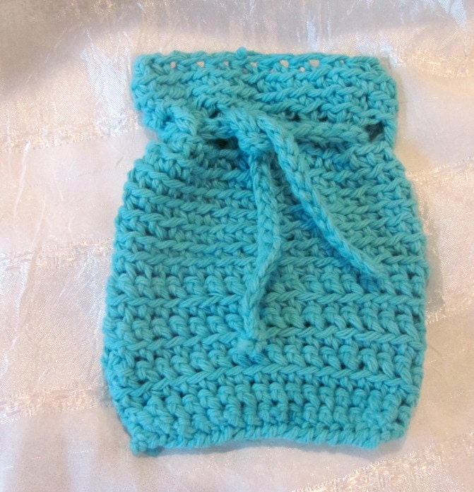 100% Cotton Crocheted Soap Saver, Loofah, Scrubbie