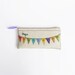 rainbow zipper clutch, personalized gift, party pendant garland, unique zipper pouch, MADE TO ORDER by mamableudesigns on etsy