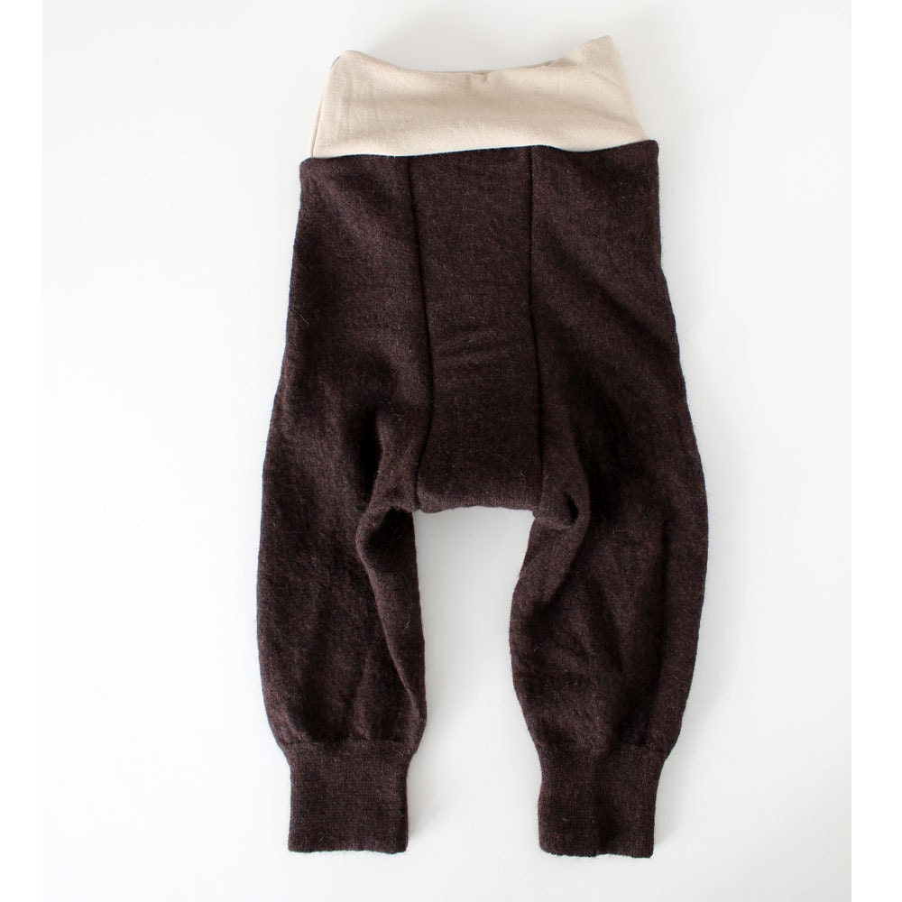 Merino Wool diaper cover/Wool Longies size Med tall