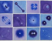 Cell Division in Purple and Blue - Original Watercolor of Mitosis