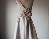 Dress  /  Bridesmaids / Romantic / Gray / Fairy  / Dreamy  / Bridesmaid /  Wedding dress / Party  /  Ruffles Flowers