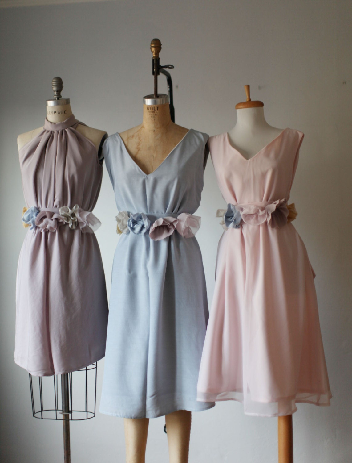 mismatched bridesmaid dresses / Dress / Bridesmaid / Romantic / tan /lace /blush / Fairy / Dreamy / Bridesmaid / Party / wedding / Bride