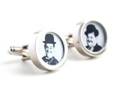 Laurel and Hardy Cufflinks Comedy Movie Legends