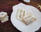 Vintage Belt Buckles Mother of Pearl with Matching Buttons Slide Plastic Sewing Notion Fashion Accessory