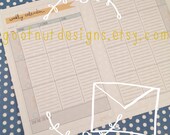 WEEKLY CALENDAR- half size printable planner calendar PDF template tangerine 2013 