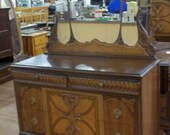 Shabby Chic CUSTOM Painted Distressed Furniture DRESSER & MIRROR Bedroom Vanity