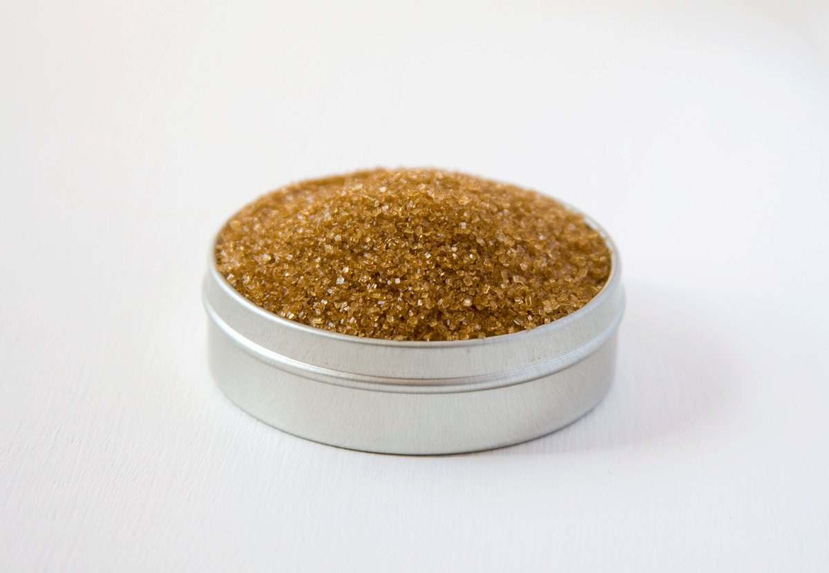 Gold cocktail rim sugar - colored martini rimming sugars - with drink recipes