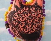 Pink Mutant Kitty Pillow