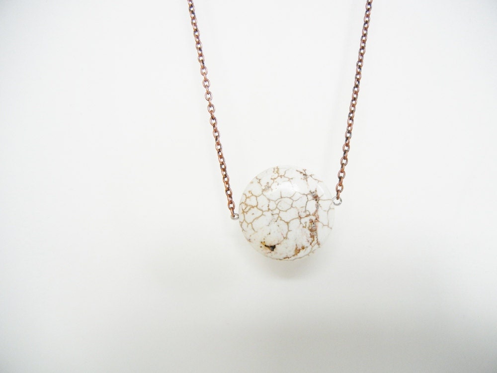 Gemstone Disc Necklace