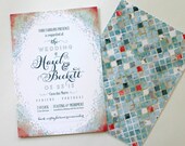 Sea Glass Wedding Paper