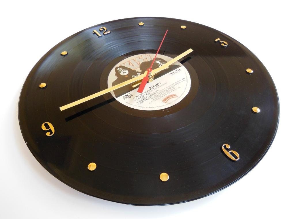 KISS Vinyl Record Clock (Dynasty)